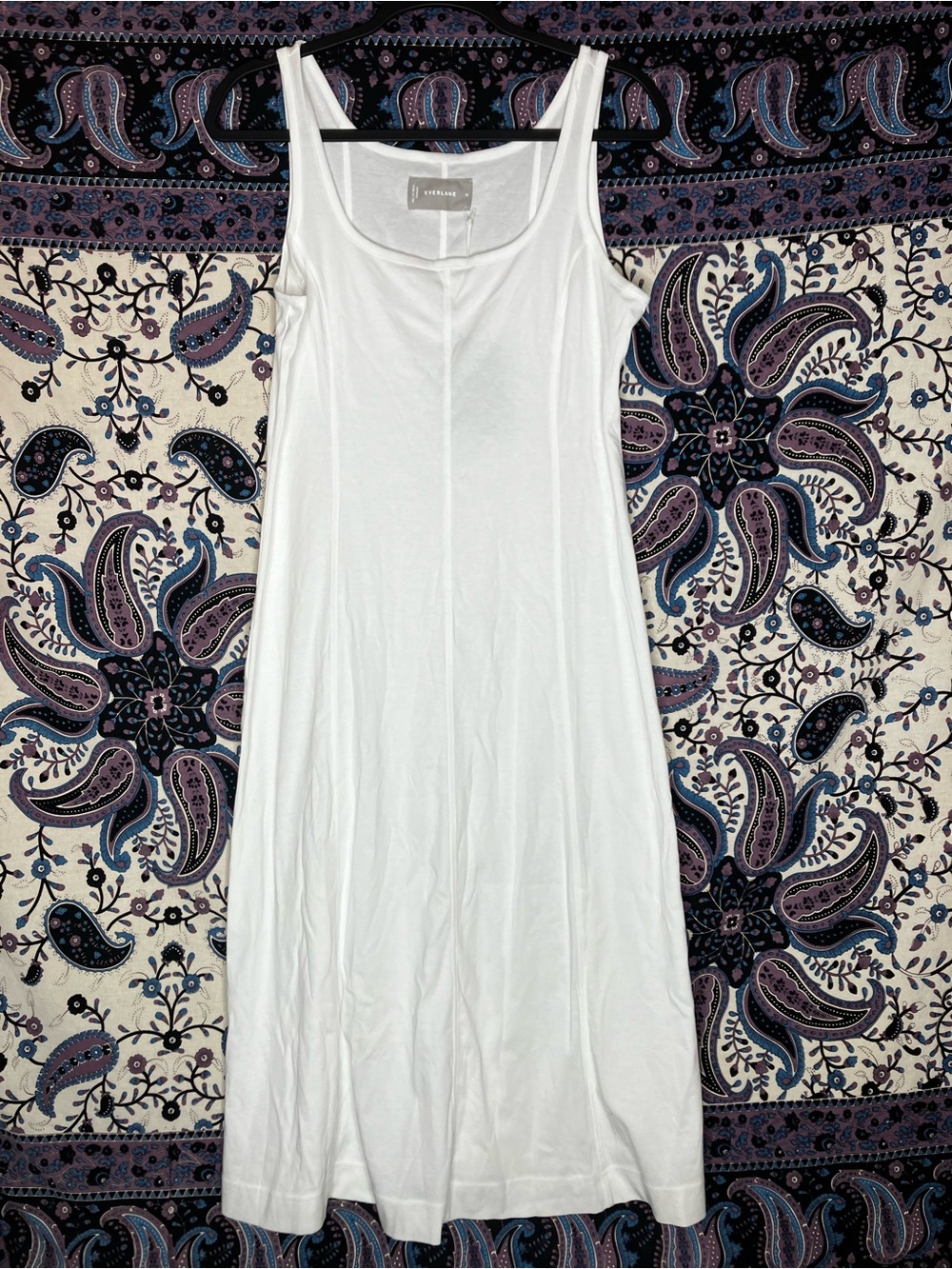 Everlane white tank dress NWT M